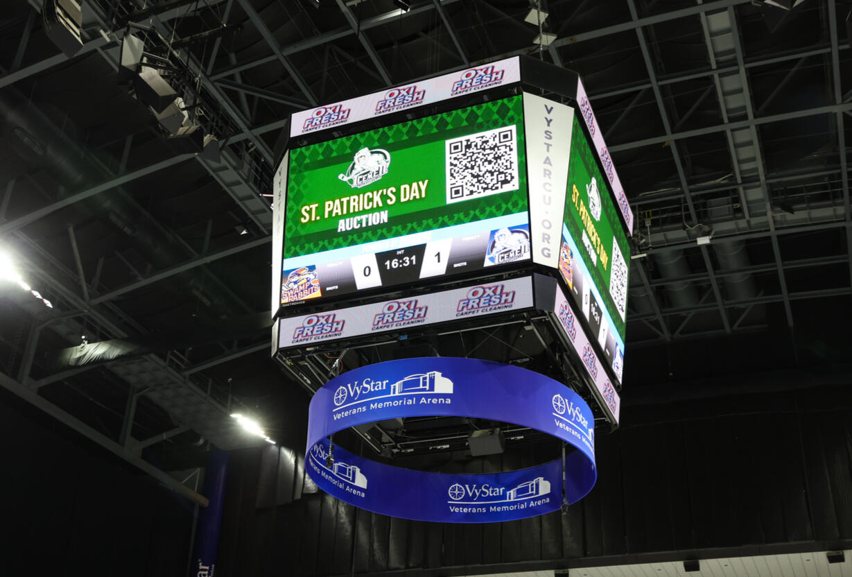 St. Patrick&#39;s Day Auction Big Board - Jacksonville Icemen